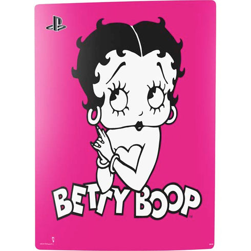 Betty Boop Pink Background PS5 Digital Edition Console Skin